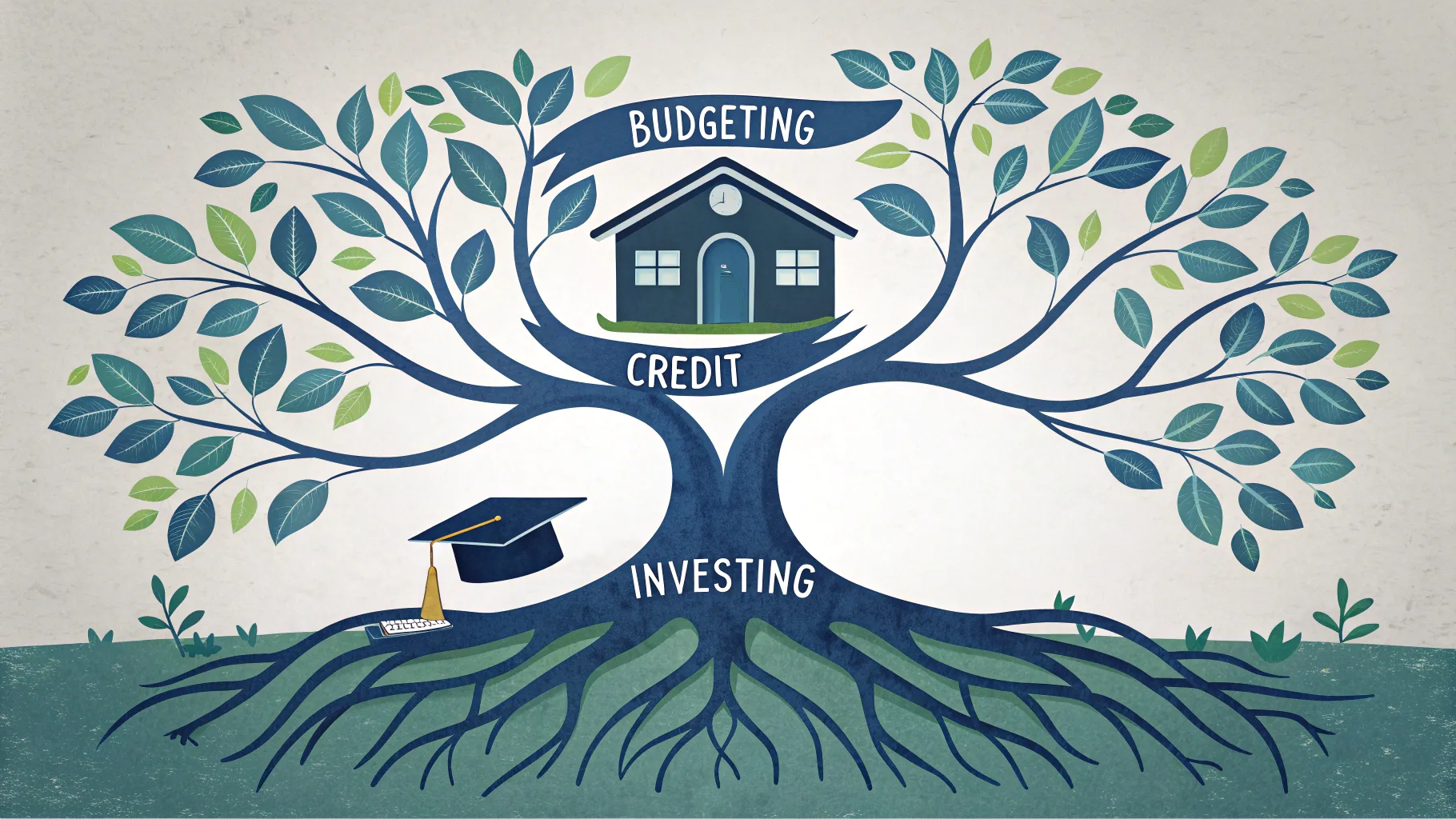 A family tree illustration representing how current financial habits grow into
generational wealth and legacy.